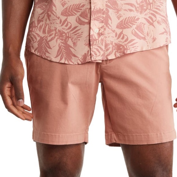 Slate & Stone Stretch Cotton Twill Chino Shorts, NWT, Color Clay, 33Waist - Picture 13 of 13